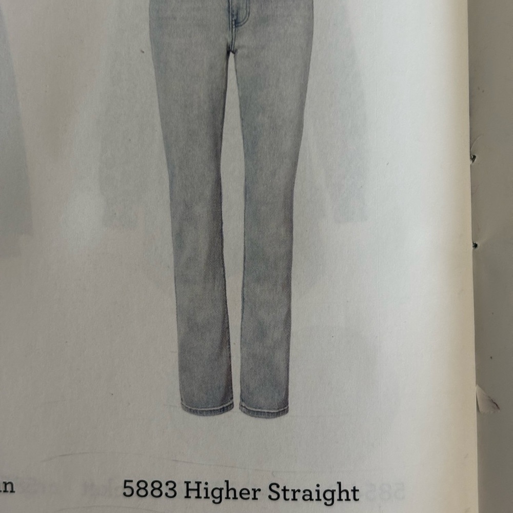 CAbi Women's Higher Straight Leg Jeans - Light Blue size 10 5883